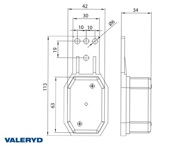 Valeryd 3156083 LED Positionsleuchte Valeryd Positionsleuchte