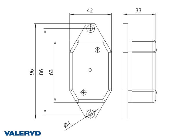 Valeryd 3156091 LED Positionsleuchte Valeryd Positionsleuchte
