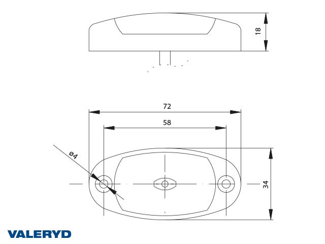 Valeryd 3156093 LED Positionsleuchte Valeryd Positionsleuchte