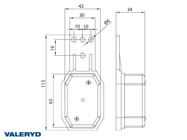 Valeryd 3176018 LED Seitenmarkierungsleuchte Valeryd Seitenmarkierungsleuchte