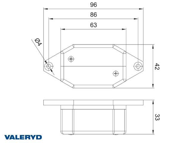Valeryd 3236013 Begrenzungsleuchte Valeryd Begrenzungsleuchte