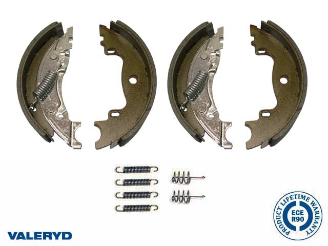 Valeryd 4010001A Bremsbackenset 160*35 passend für Knott Achsenset mit Feders Bremsbackensatz, Anhänger