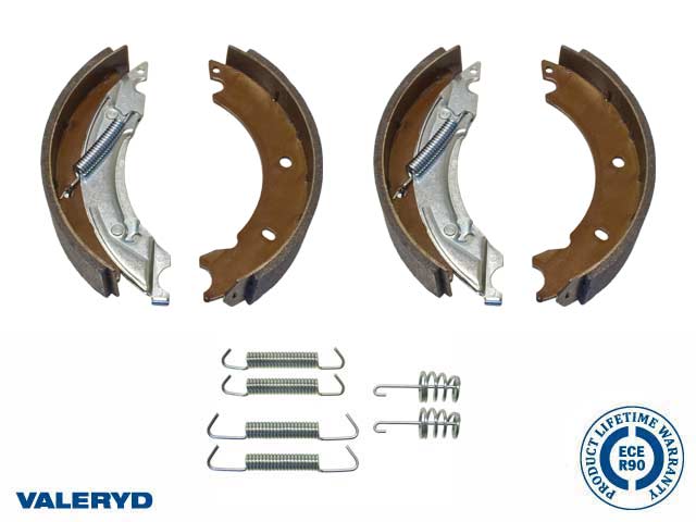 Valeryd 4010002A Bremsbackenset 200*50 passend für Knott Achsenset mit Feders Bremsbackensatz, Anhänger