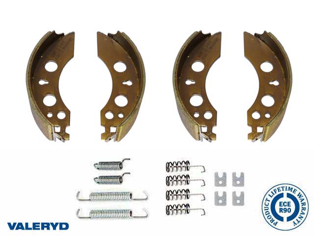 Valeryd 4010003A Bremsbackenset 200x50 passend für Al-ko Achsenset mit Feders Bremsbackensatz, Anhänger