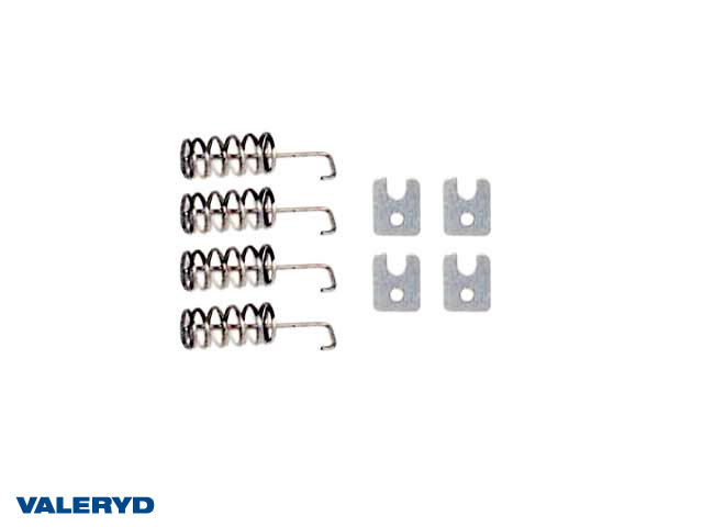 Valeryd 4010076 Druckfeder & Schlossfalle passend für Al-Ko für 2 Räder Federsatz, Bremsbacken (Trommelbremse-Anhänger)