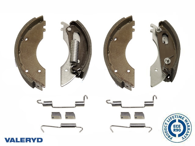 Valeryd 4010211A Bremsbackenset 160x35 passend für GSM/FAD Achsenset Bremsbackensatz, Anhänger