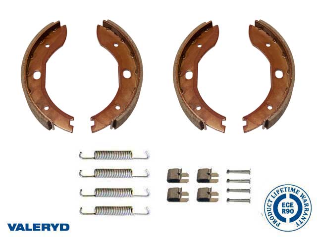 Valeryd 4010223A Bremsbackenset 200x30 passend für Hahn, B/BA/BAN 200 Bremsbackensatz, Anhänger