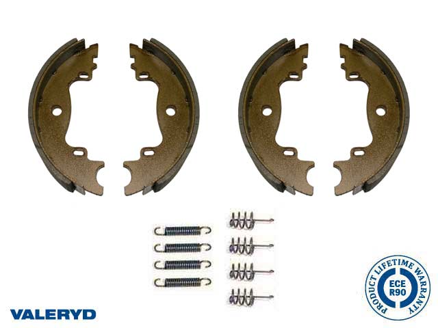 Valeryd 4010224A Bremsbackenset 160x35 ohne RA, passend für Knott Achsenset Bremsbackensatz, Anhänger