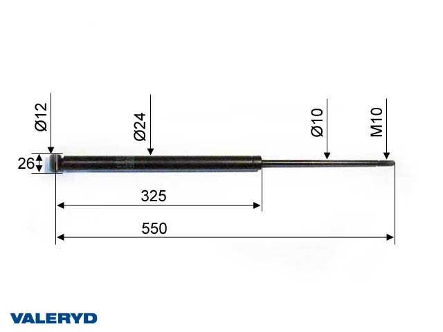 Valeryd 4020008 Auflaufdämpfer passend für GRAU GTA 1,0 CC=550 Dämpfer, Auflaufeinrichtung