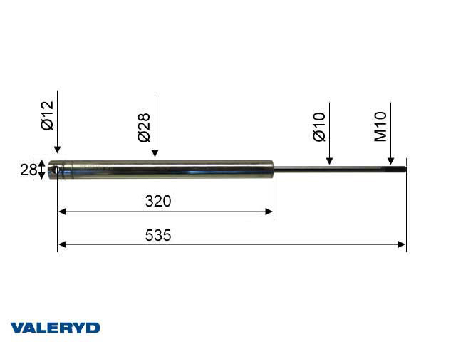 Valeryd 4020097 Auflaufdämpfer Knott KF/KR/KV/KRV 17/18/20; AV17/20; CC=535 Dämpfer, Auflaufeinrichtung