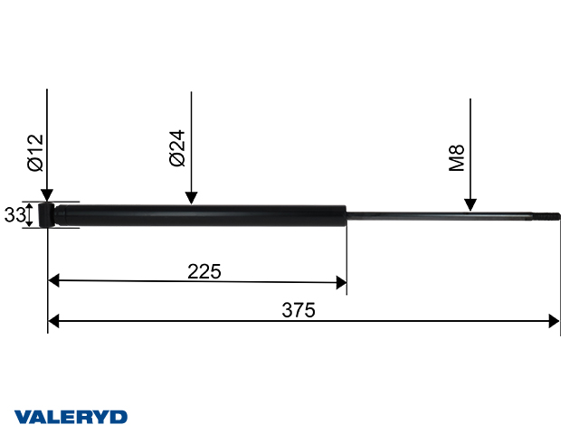 Valeryd 4020098 VE73AV Dämpfer, Auflaufeinrichtung