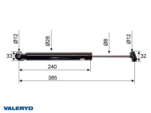 Valeryd 4020099 Auflaufdämpfer passend für Peitz AER 15 // AEZ 15  CC=385 Dämpfer, Auflaufeinrichtung