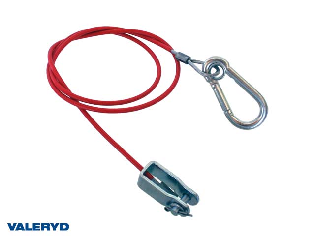 Valeryd 4020142 Abreißseil 1000mm, Gabelkopf mit Splintbolzen, Knott Abreißseil, Auflaufeinrichtung