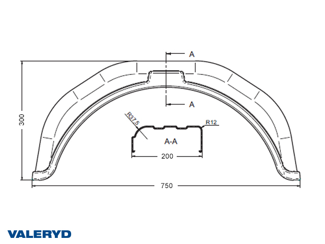 Valeryd 6569017 Kotflügel, Anhänger