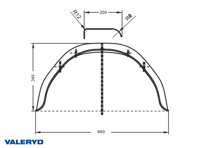 Valeryd 6569019 Kotflügel, Anhänger