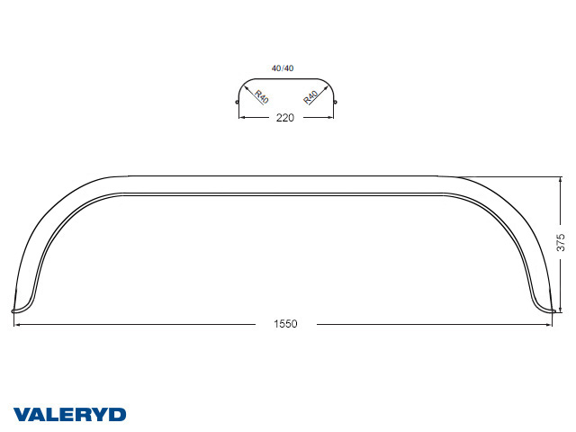 Valeryd 6569023 Kotflügel, Anhänger