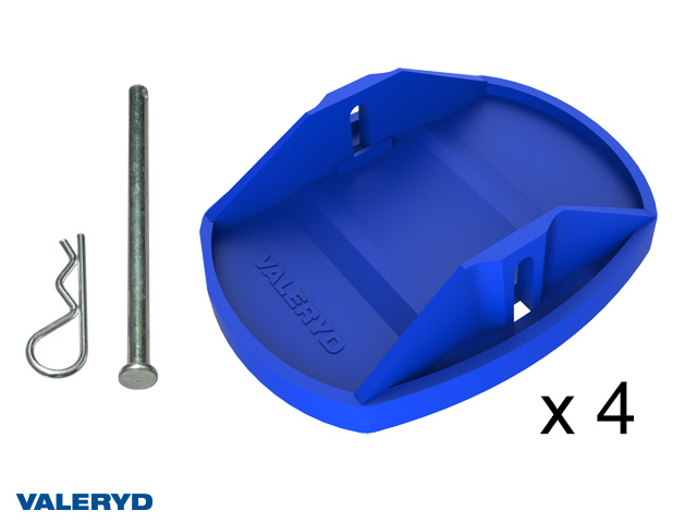 Valeryd 6641000 Stützplatten für Wohnwagenstützen (4-er Pack) Abstützfuß, Abstellstütze