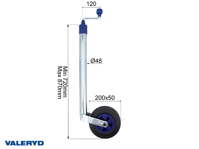 Valeryd 6659005 VE742O Stützrad
