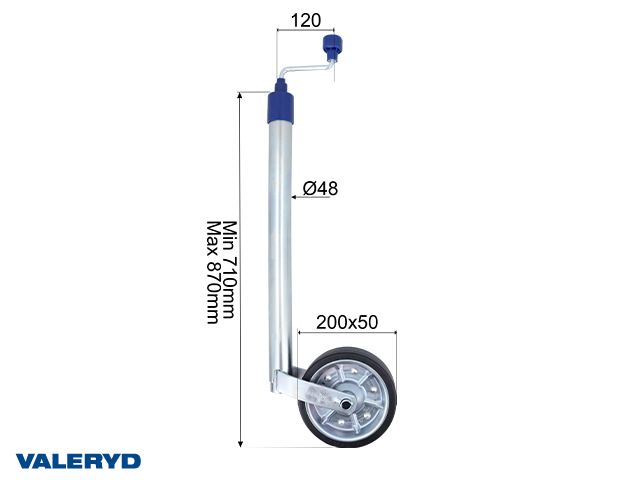Valeryd 6659025 V84L00 Stützrad