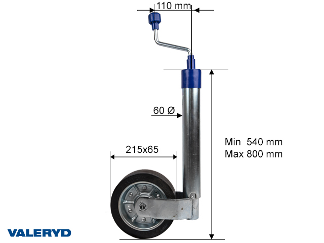 Valeryd 6659034 VX3V17 Stützrad
