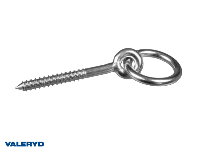 Valeryd 6728042 Ring mit Holzschraube 9x80 mm Ringschraube