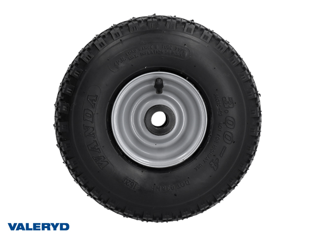Valeryd 6998002 Luftrad Metallblechfelge; 4.10/3.50-4 (260x85mm); 2 Gleitlag Ersatzrad, Stützrad