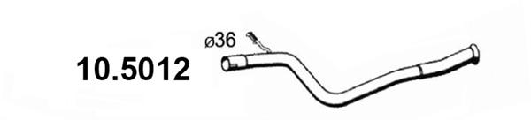 ASSO 10.5012 Tubo gas scarico