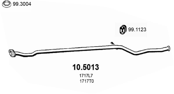 ASSO 10.5013 Σωλήνας εξάτμισης