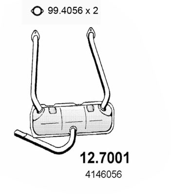 ASSO 12.7001 Silenziatore...