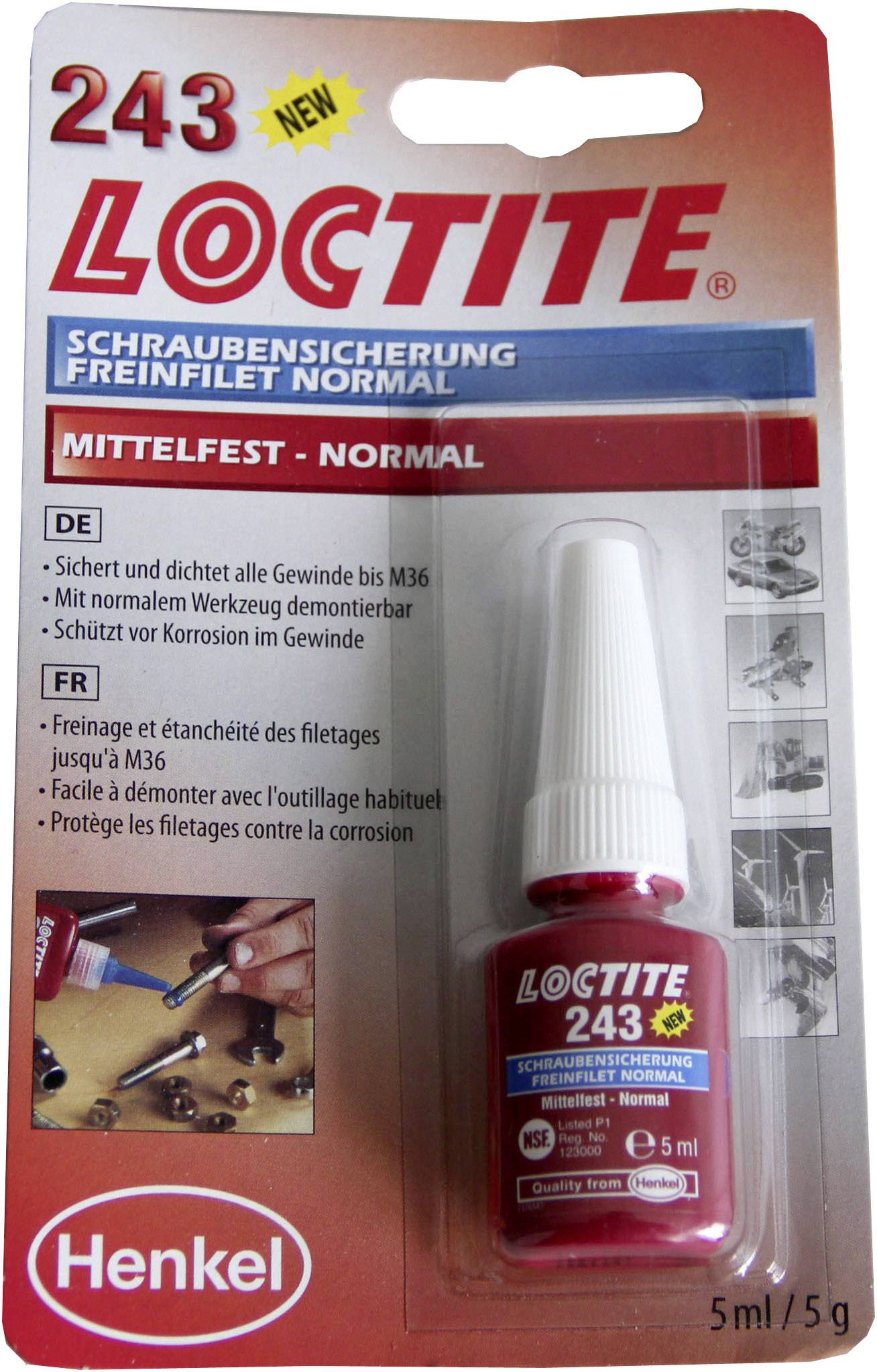 Loctite 1370555 LOCTITE 243 BC 5ML DE/FR Poistenie skrutky