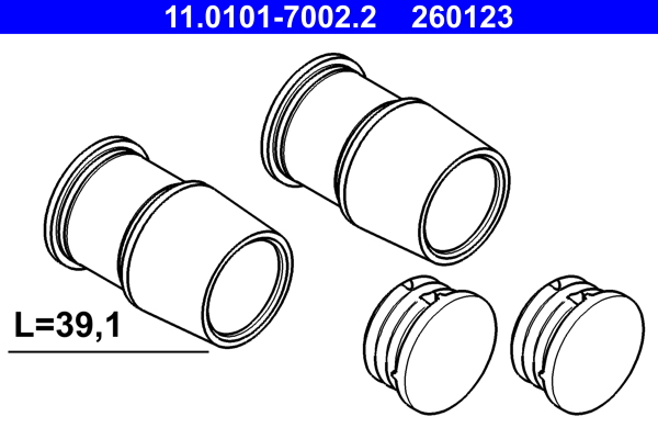 Guide Sleeve Kit, brake caliper