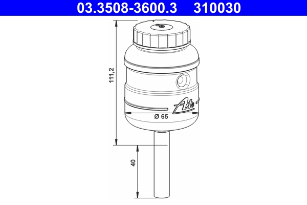 ATE 03.3508-3600.3 Ausgleichsbehälter, Bremsflüssigkeit