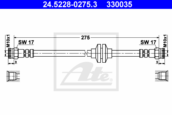 ATE 24.5228-0275.3 Brzdová...