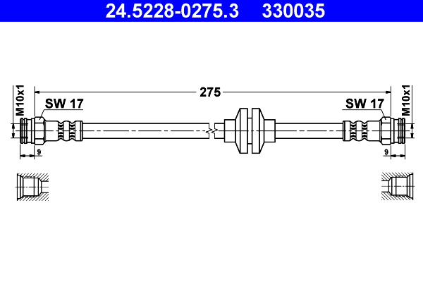 ATE 24.5228-0275.3 Bremsschlauch