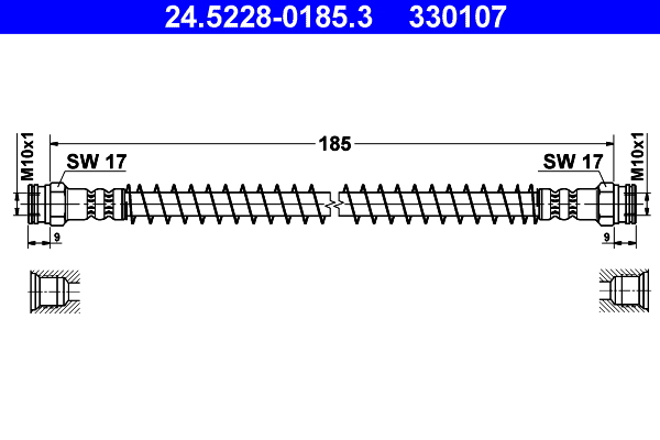 ATE 24.5228-0185.3 Bremsschlauch