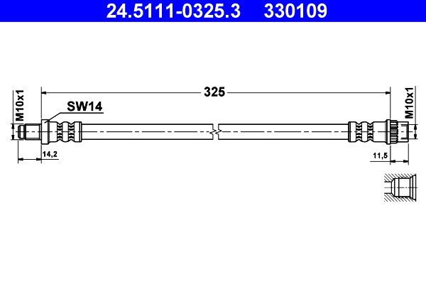 ATE 24.5111-0325.3 Bremsschlauch
