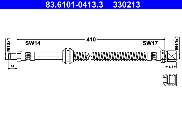 ATE 83.6101-0413.3 Bremsschlauch