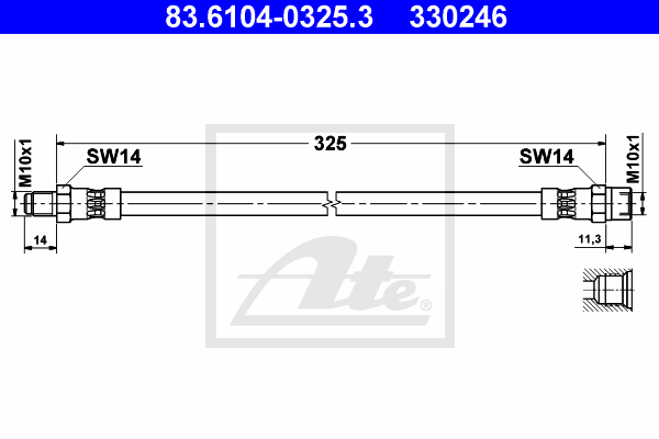 ATE 83.6104-0325.3 Brzdová...