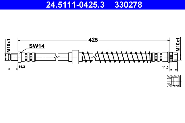 ATE 24.5111-0425.3 Bremsschlauch