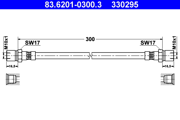 ATE 83.6201-0300.3 Bremsschlauch