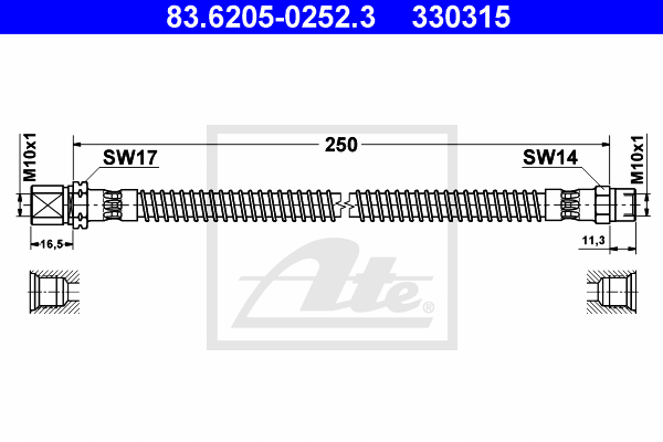 ATE 83.6205-0252.3 Brzdová...