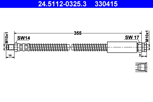 ATE 24.5112-0325.3 Bremsschlauch