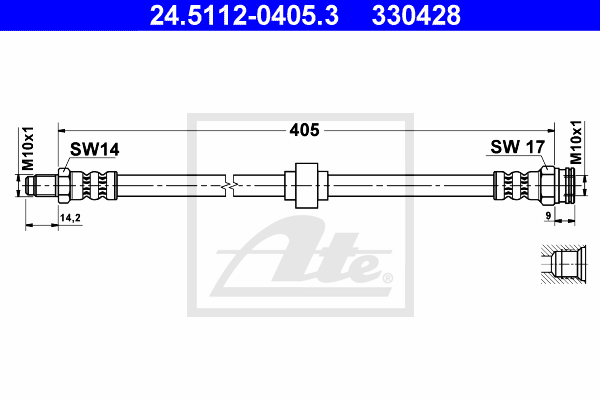 ATE 24.5112-0405.3 Brzdová...