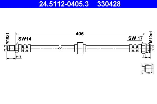 ATE 24.5112-0405.3 Bremsschlauch