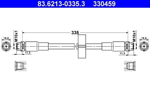 ATE 83.6213-0335.3 Bremsschlauch