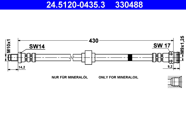 ATE 24.5120-0435.3 Bremsschlauch