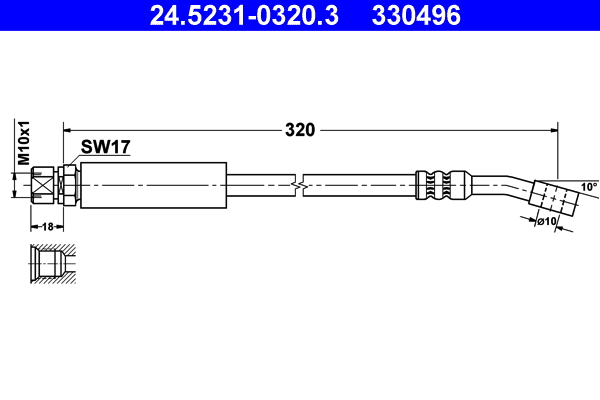 ATE 24.5231-0320.3 Bremsschlauch