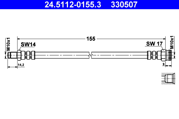 ATE 24.5112-0155.3 Bremsschlauch