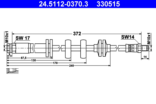 ATE 24.5112-0370.3 Bremsschlauch
