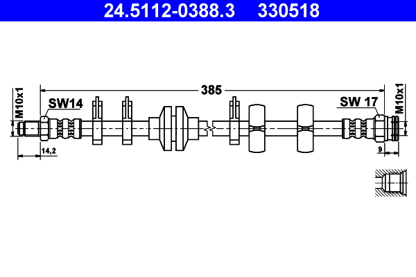 ATE 24.5112-0388.3 Bremsschlauch